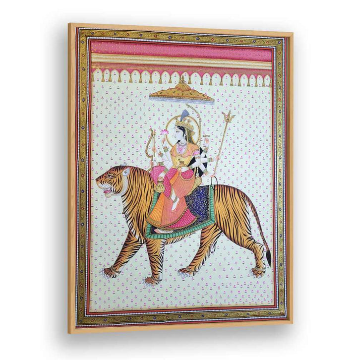 Exquisite MAA DURGA, INDIAN ART PAINTINGS showcasing divine strength and vibrant colors, perfect for any space.