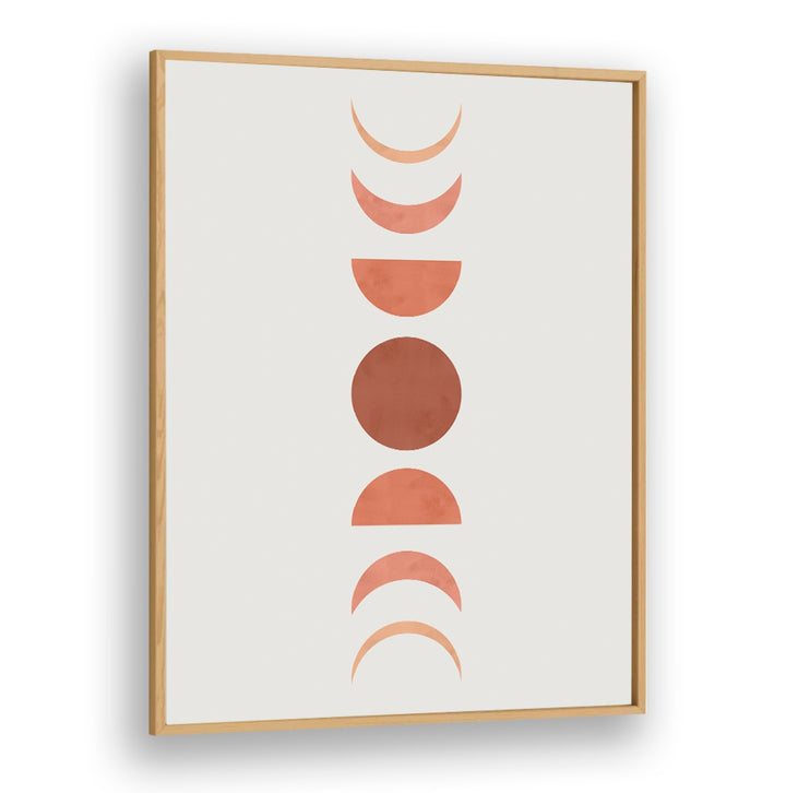 Elegant MOON PHASES, BOHO ART PAINTINGS showcasing lunar cycles in warm hues, perfect for bohemian home decor.