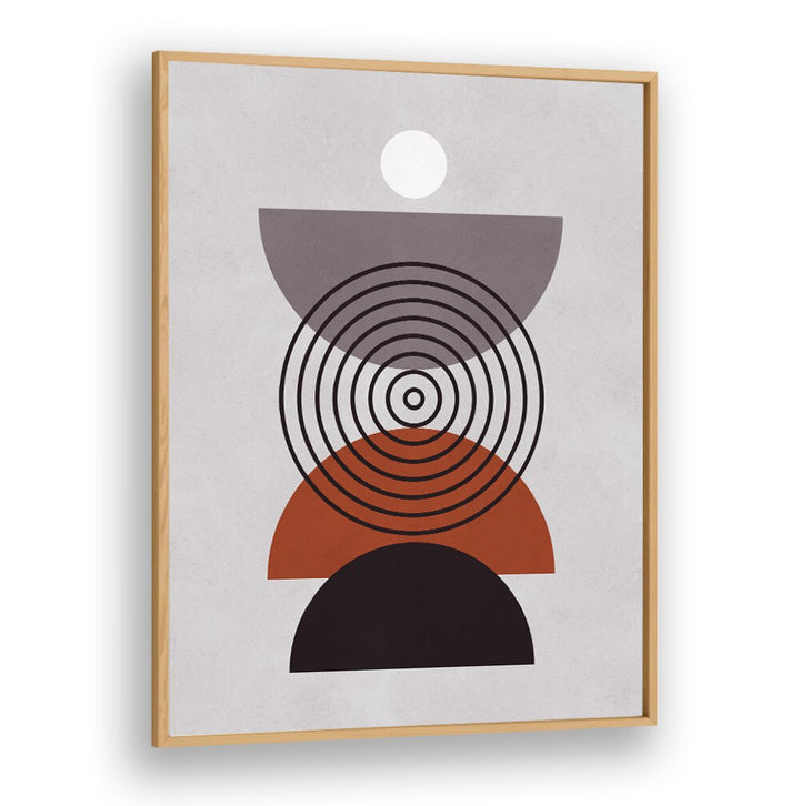 Modern LINES AND CIRCLES XI, BOHO ART PAINTINGS featuring geometric shapes, perfect for artistic and creative spaces.