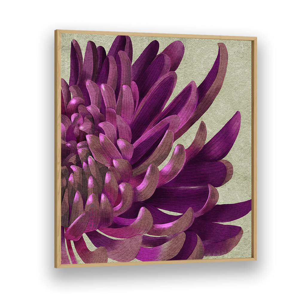 Chrysanthemum Purple, floral flower paintings showcase deep hues, enhancing any space beautifully. Perfect for floral lovers.