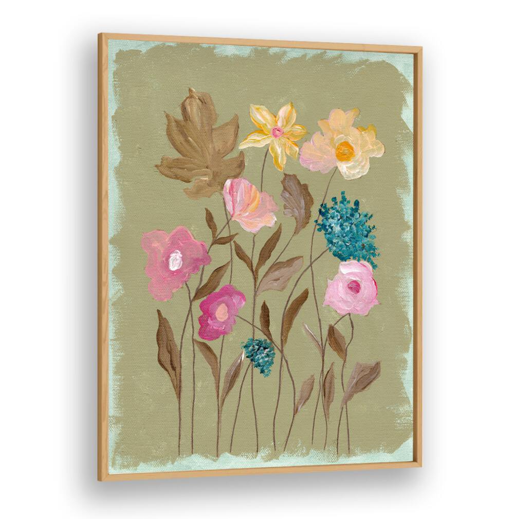 BLUSH IN BLOOM II , FLORAL FLOWER PAINTINGS
