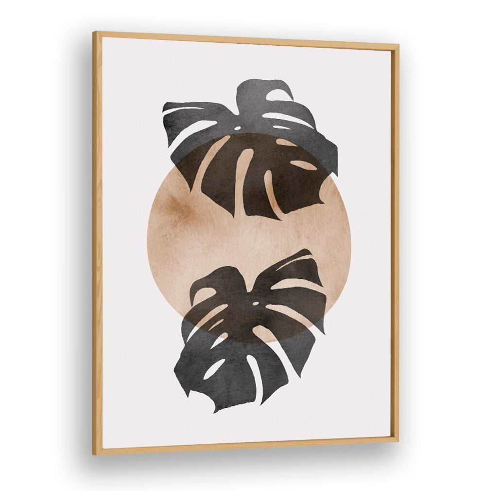 Elegant LEAVES VIII, BOHO ART PAINTINGS featuring hand-painted watercolor leaves, perfect for nature-inspired decor.