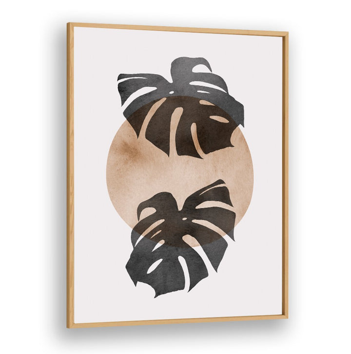 Elegant LEAVES VIII, BOHO ART PAINTINGS featuring hand-painted watercolor leaves, perfect for nature-inspired decor.