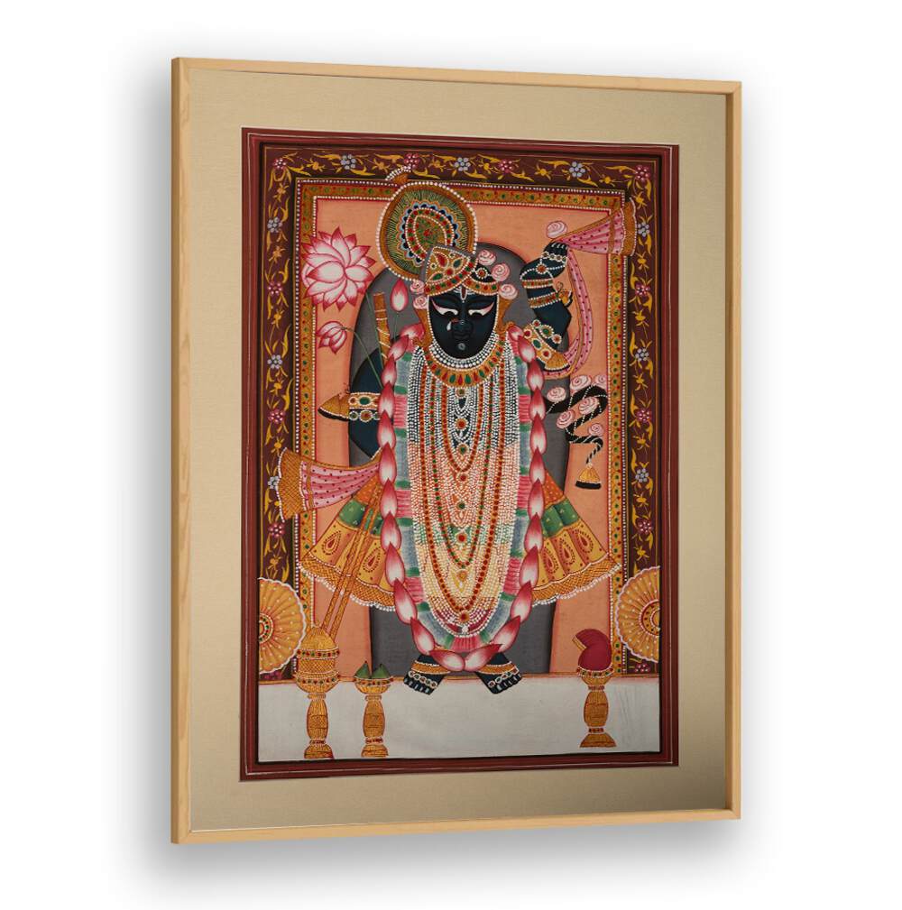 Exquisite SHRINATH JI II, INDIAN ART PAINTINGS showcasing vibrant traditional artistry for your decor.