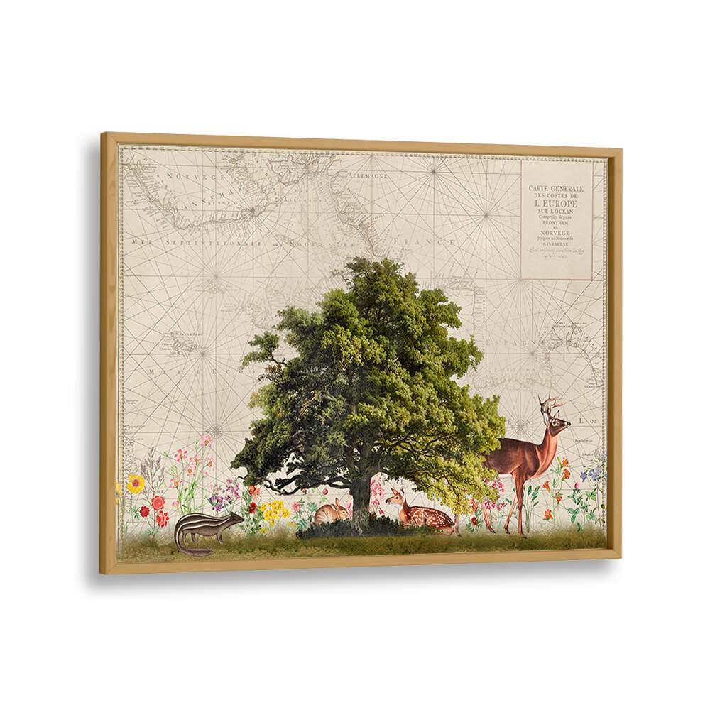 Explore nature's beauty with NORDIC WOODS II, ANIMAL PAINTINGS by Andrea Haase, featuring serene woodland wildlife.