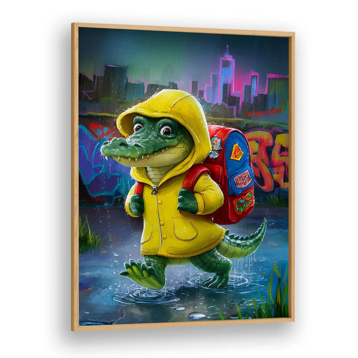 Vibrant BABY CROCODILE, COMIC POSTERS by Andreas Magnusson brighten up any kids' room with charm and fun.