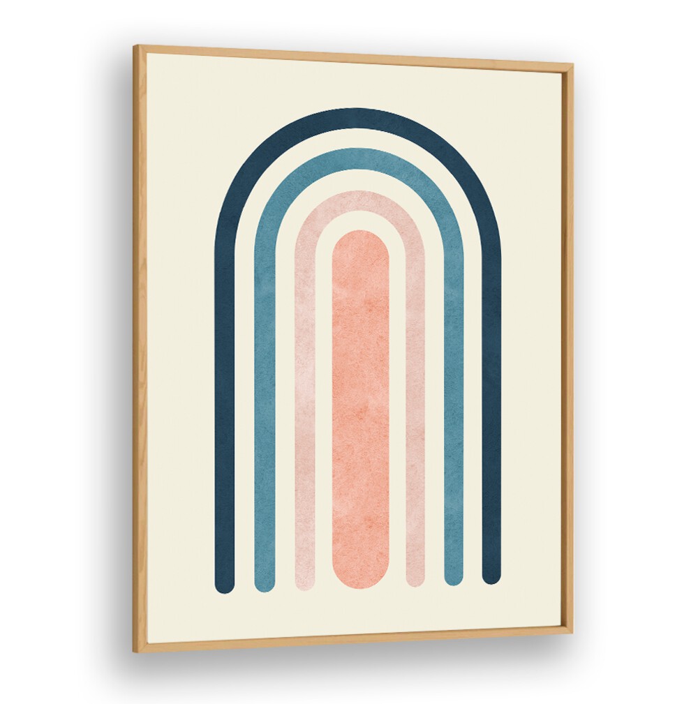 Colorful LINES AND ARCS VI, BOHO ART PAINTINGS enhance your space with modern design and artistic flair.