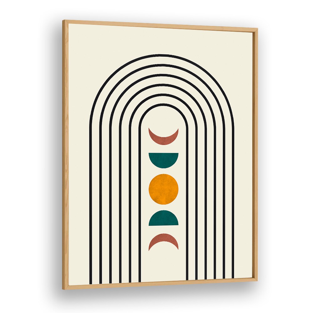 Stylish ARCS IV, BOHO ART PAINTINGS featuring fluid lines and vibrant shapes, perfect for modern home decor.
