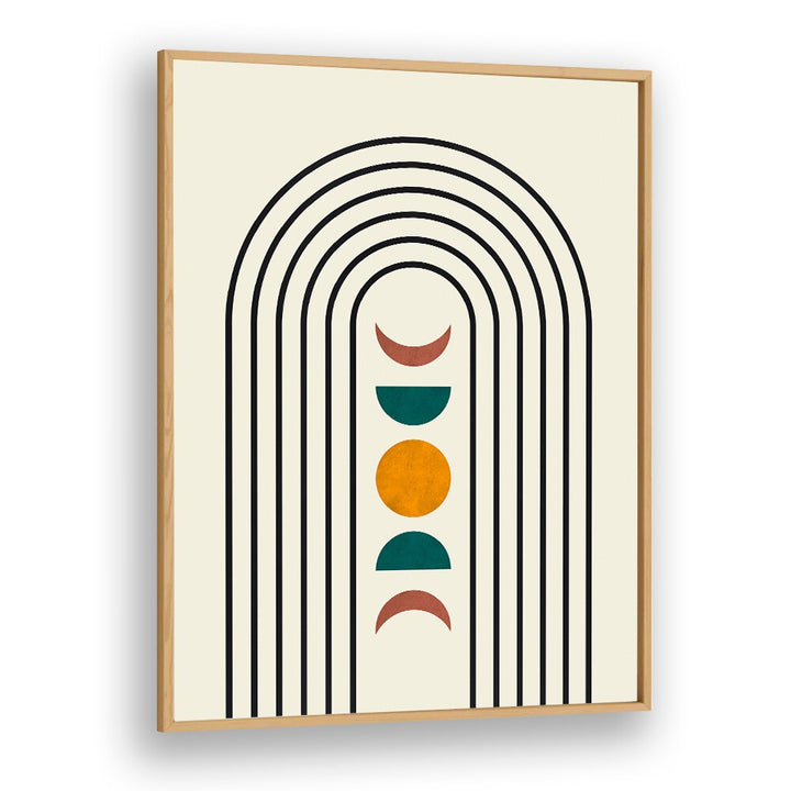 Stylish ARCS IV, BOHO ART PAINTINGS featuring fluid lines and vibrant shapes, perfect for modern home decor.