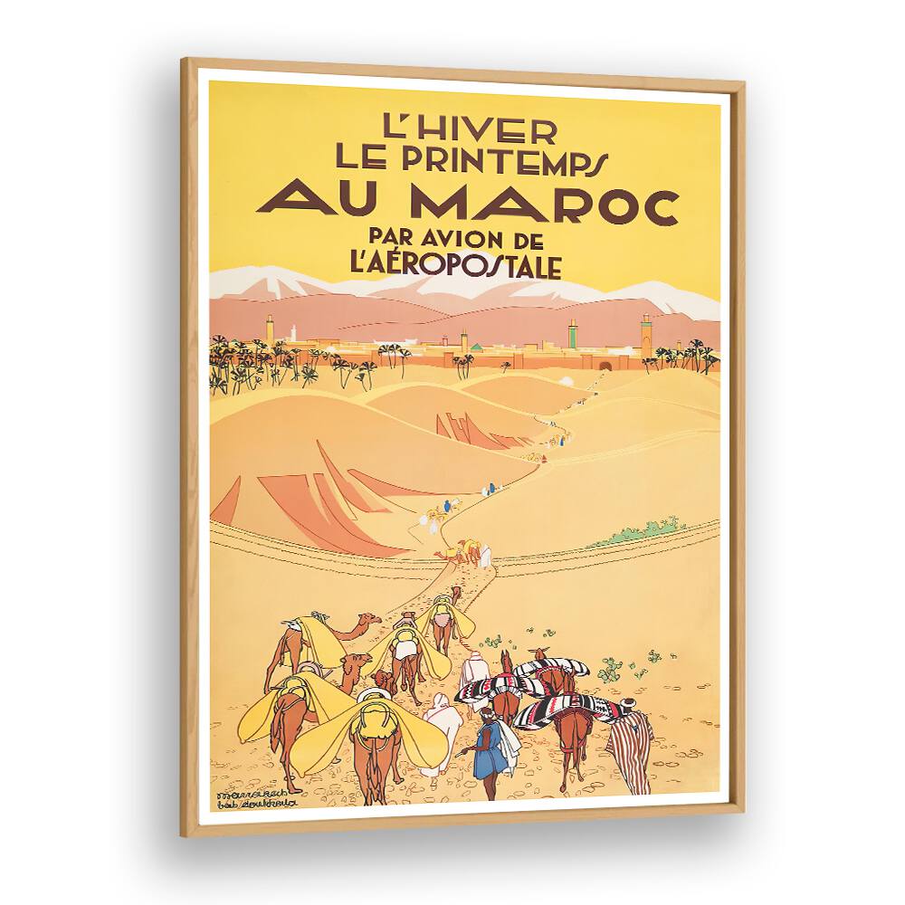 Bright vintage poster showcasing AVIATION AEROPOSTALE, perfect for travel enthusiasts and home decor.