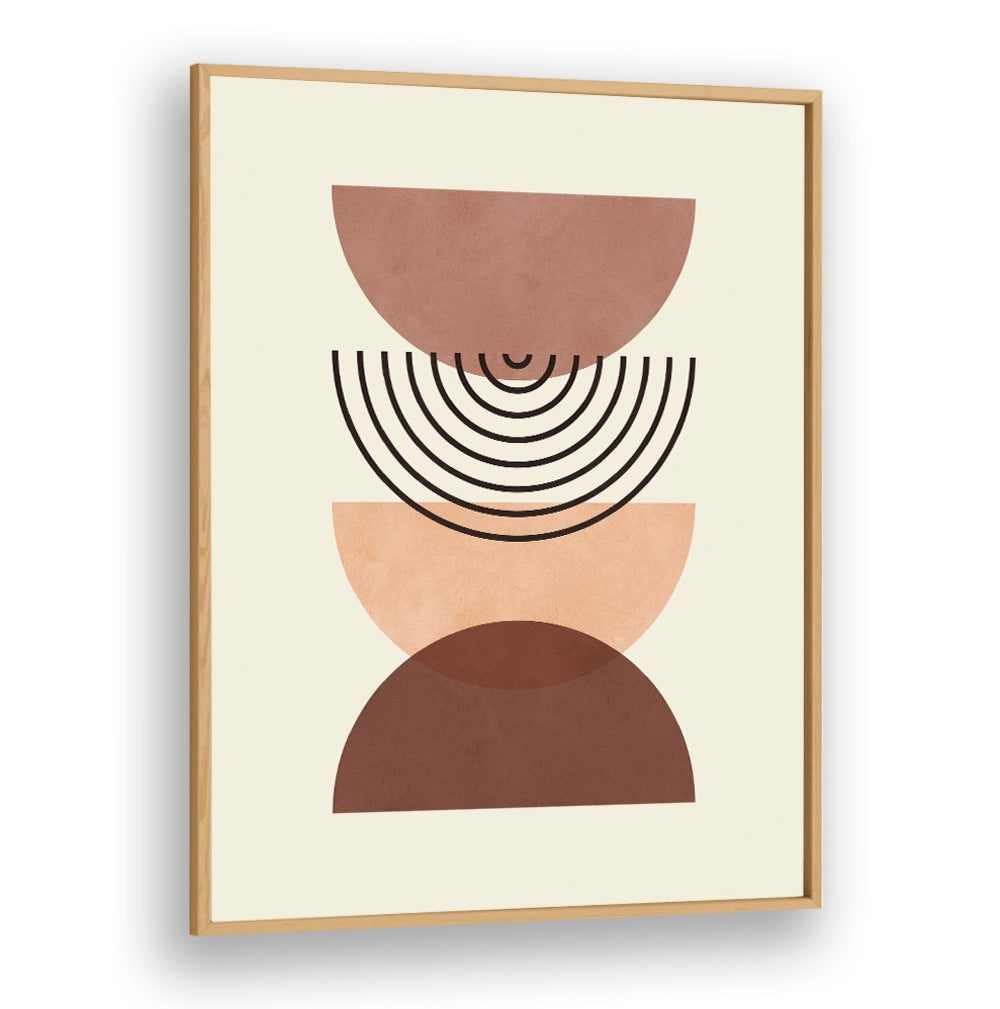 Abstract LINES AND CIRCLES II, GEOMETRIC ART PRINTS featuring warm tones and modern design, perfect for artistic spaces.