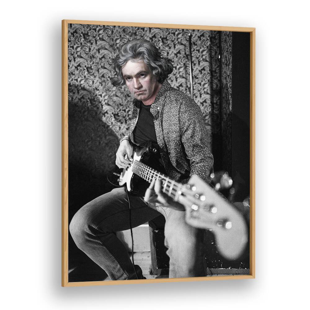 Stylish BEETHOVEN SOLO, MUSIC POSTERS by Dikhotomy blend classical music with modern art for a unique decor piece.