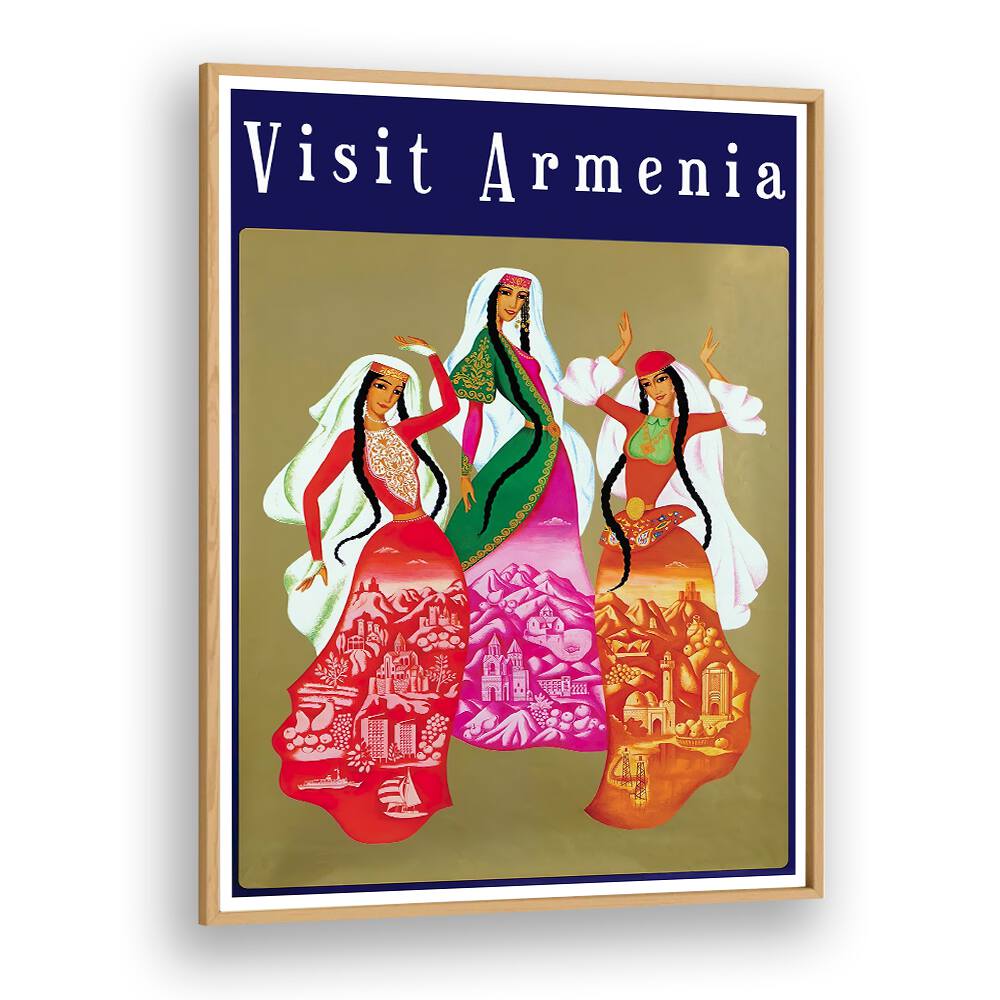 Vibrant ARMENIA, VINTAGE TRAVEL POSTERS showcasing rich culture and stunning landscapes for unique home decor.