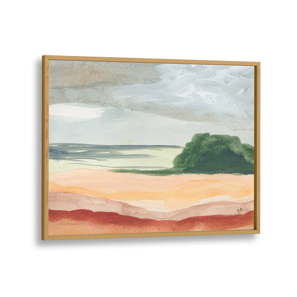 Warm-toned ARID LAND II, LANDSCAPE PAINTINGS, showcases the beauty of arid landscapes in a stunning art print.