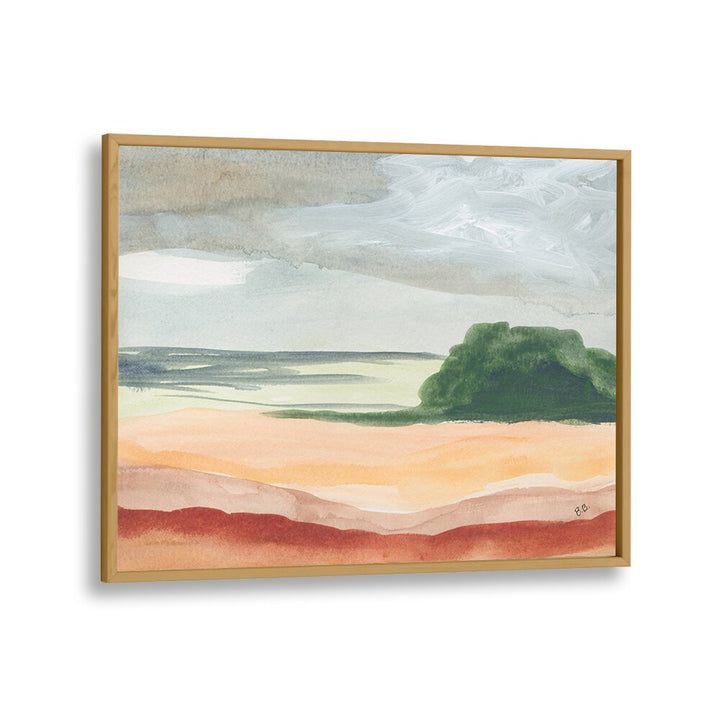 Warm-toned ARID LAND II, LANDSCAPE PAINTINGS, showcases the beauty of arid landscapes in a stunning art print.