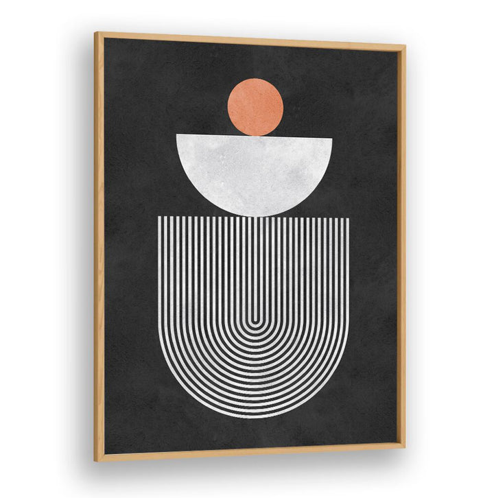 Modern LINES AND CIRCLES VI, GEOMETRIC ART PRINTS featuring bold shapes and contrasting colors for unique decor.