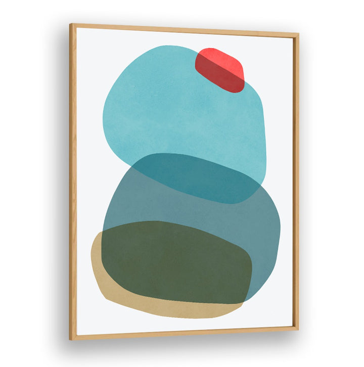 ROCK OVERLAY III, ABSTRACT PAINTINGS features vibrant, flowing shapes, perfect for enhancing any modern decor.