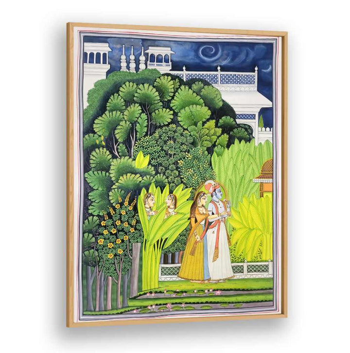 Exquisite RADHA KRISHNA, INDIAN ART PAINTINGS showcasing divine love, perfect for enhancing your living space.