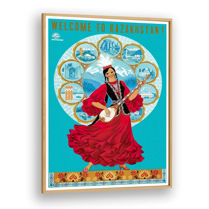 Welcome to Kazakhstan! Discover stunning KAZAKHSTAN, VINTAGE TRAVEL POSTERS showcasing the country's vibrant culture.