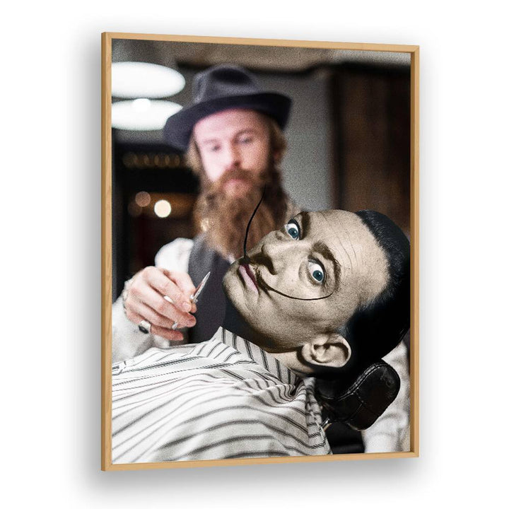 Whimsical art print "MY MOUSTACHE, ALTERED ART PRINTS" by Dikhotomy adds unique flair to any space.