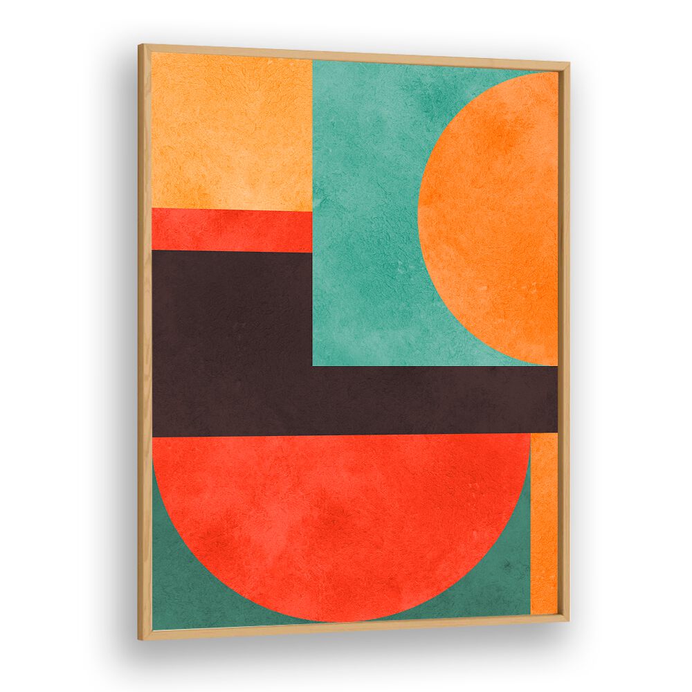 Bright and bold COLORFUL GEOMETRIC COMPOSITION II, GEOMETRIC ART PRINTS perfect for modern home decor.