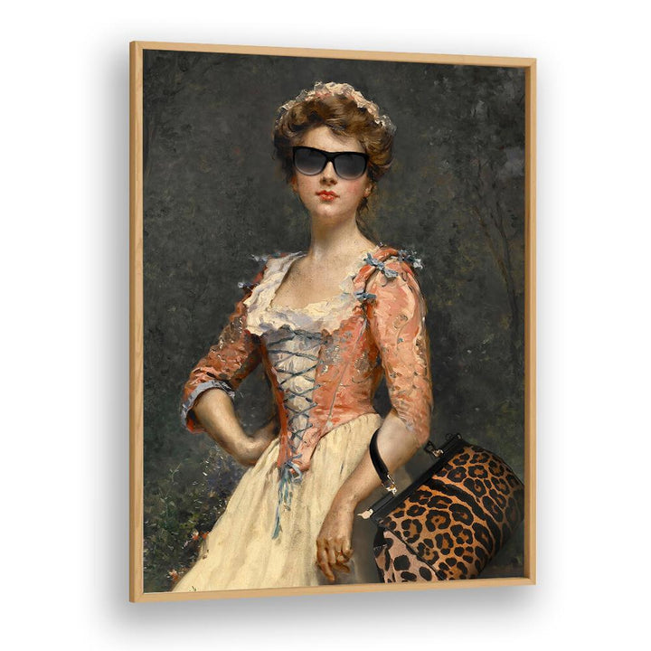 Vintage Chic Girl, Altered Art Prints by Dikhotomy blends nostalgia with modern flair, showcasing timeless elegance.