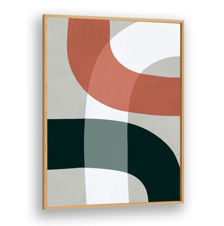 Stylish UNDULATING CURVES XI, GEOMETRIC ART PRINTS featuring flowing shapes in earthy tones, perfect for modern decor.