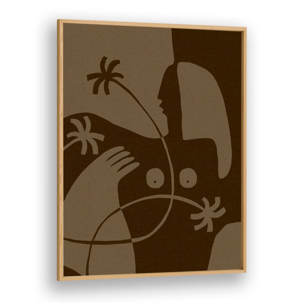 Stylish THE LAND STORY VI, BOHO ART PAINTINGS showcase earthy tones and abstract designs, perfect for contemporary decor.