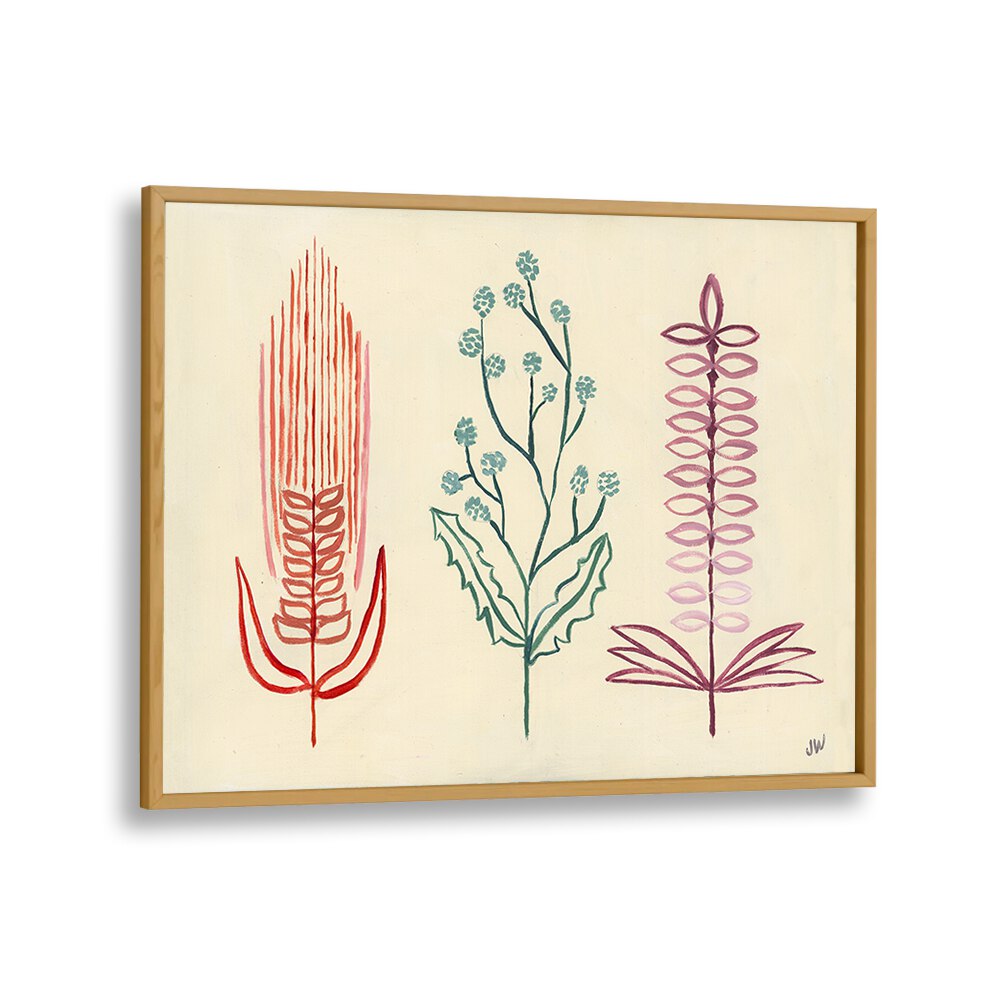 FALL SHAPES I, FLORAL FLOWER PAINTINGS feature vibrant abstract florals, perfect for enhancing any space's aesthetic.