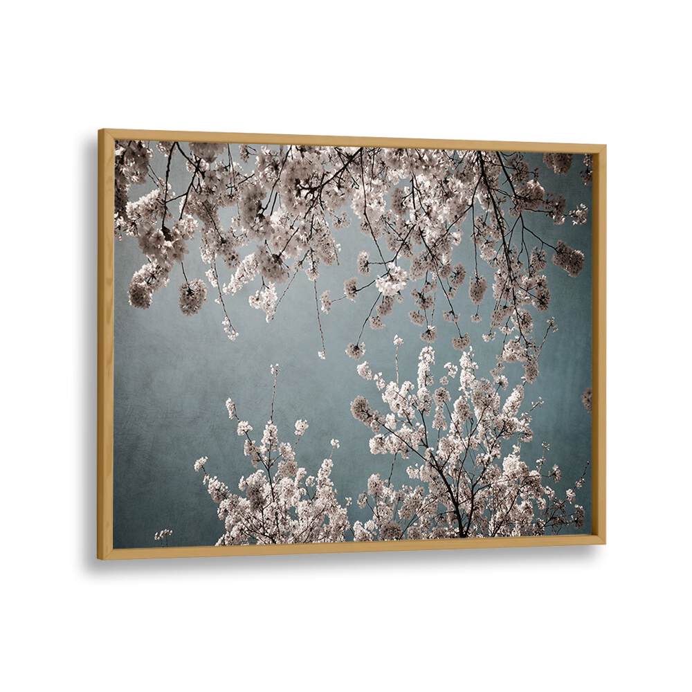 Elegant MOODY SPRING, FLORAL FLOWER PAINTINGS showcase beautiful abstract blossoms against a dreamy backdrop.