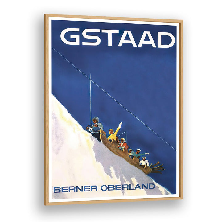 GSTAAD III, VINTAGE TRAVEL POSTERS showcase the charm of Switzerland's alpine resort in stunning art.