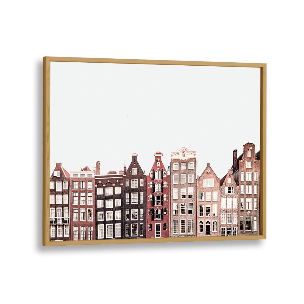 Beautiful AMSTERDAM, TRAVEL POSTERS showcasing iconic canal houses, perfect for any travel enthusiast's decor.