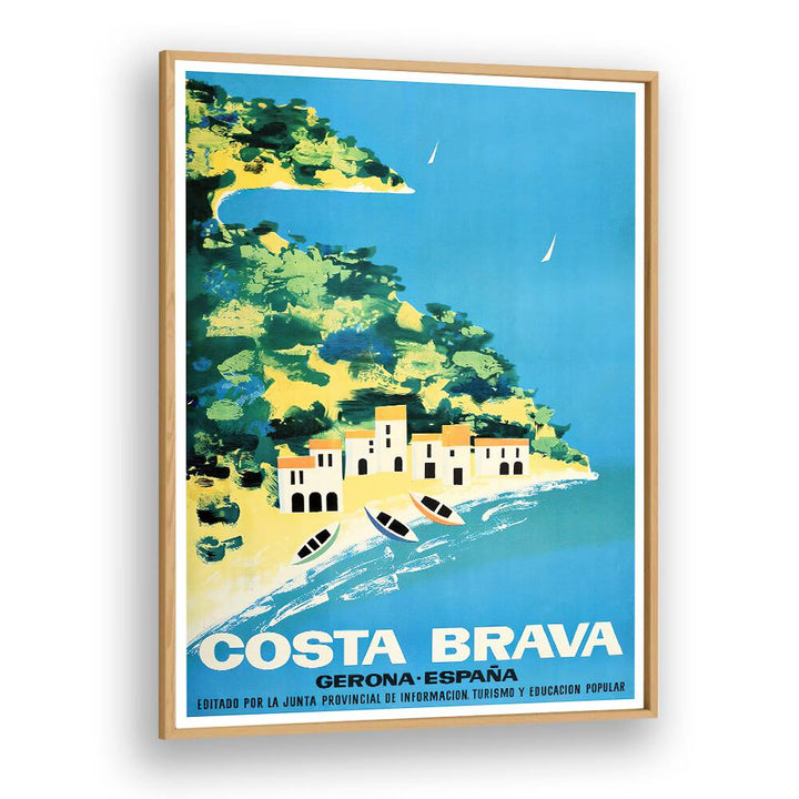 Costa Brava Vintage Travel Posters showcase stunning coastal views, perfect for enhancing your living space.