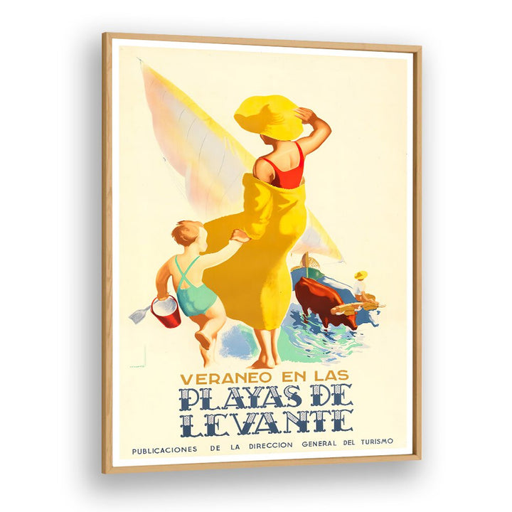 Bright and nostalgic VERANEO EN LAS Vintage Travel Posters showcase summer adventures by the beach, perfect for decor.
