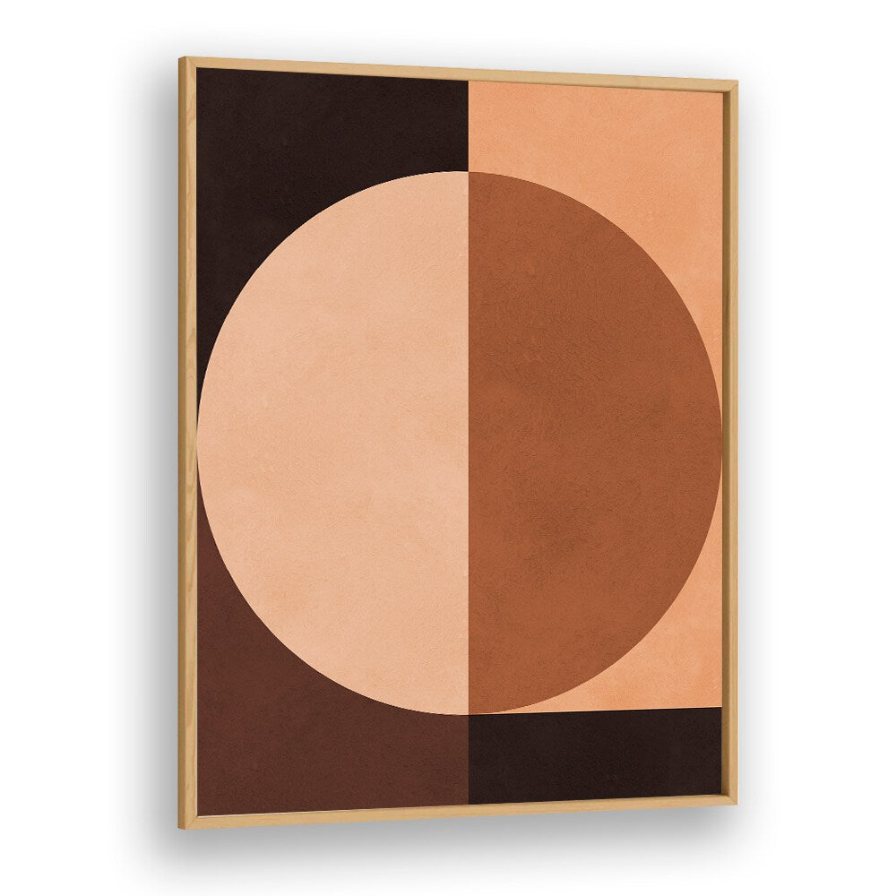 BROWN GEOMETRY III, GEOMETRIC ART PRINTS featuring warm tones and modern patterns for stylish decor.