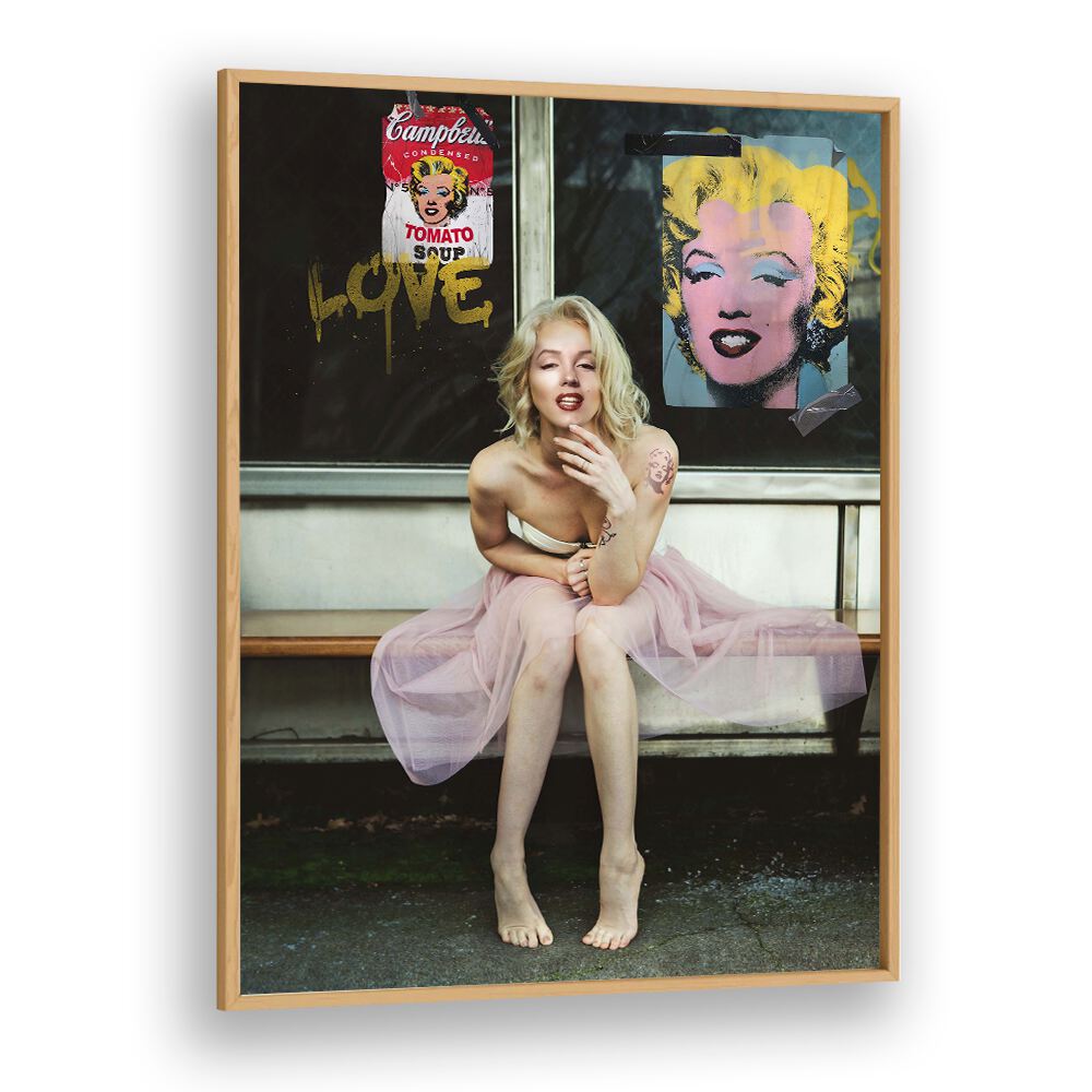 Captivating NEW MARILYN, ALTERED ART PRINTS by Dikhotomy blend modern art with iconic beauty in a stunning display.