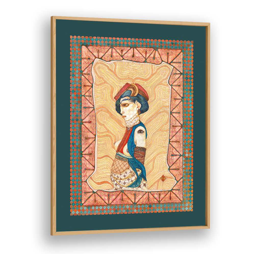 Elegant MARIA II, PORTRAITS artwork featuring a striking figurative illustration in vibrant colors. Perfect for decor.