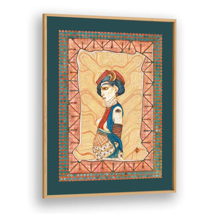 Elegant MARIA II, PORTRAITS artwork featuring a striking figurative illustration in vibrant colors. Perfect for decor.