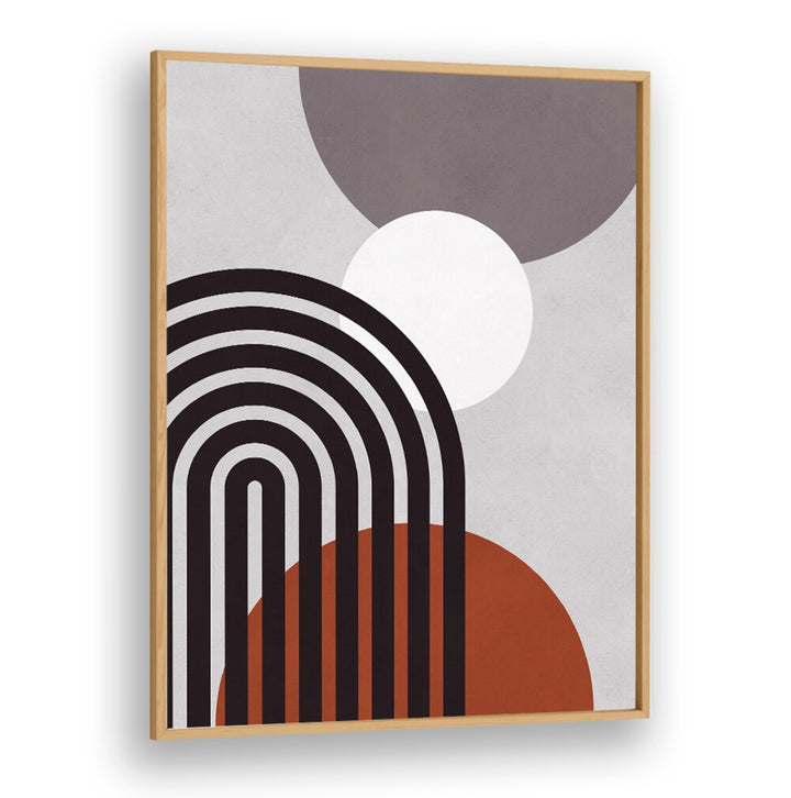 LINES AND CIRCLES XIII, BOHO ART PAINTINGS features geometric shapes in earth tones, enhancing creativity and style.