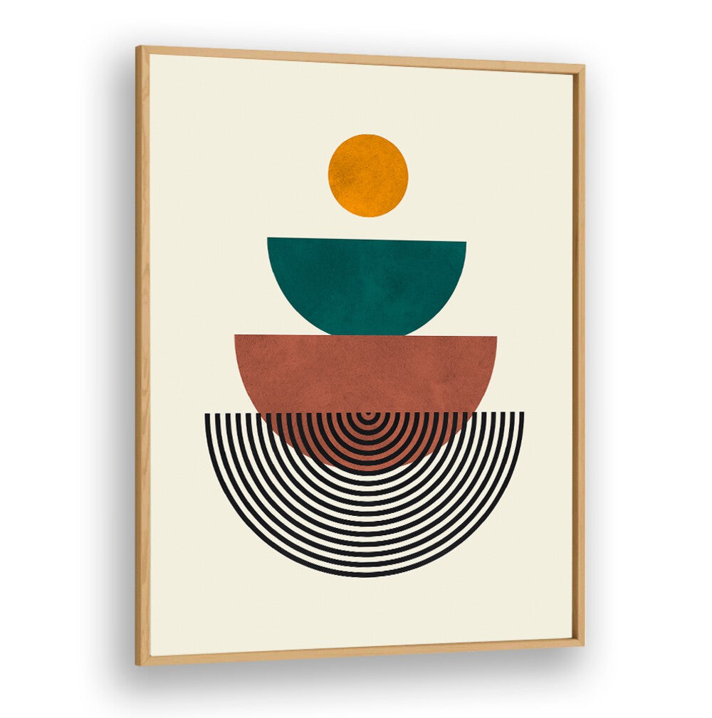 LINES AND CIRCLES VII, GEOMETRIC ART PRINTS featuring vibrant shapes and lines, perfect for modern decor by Oakwood.