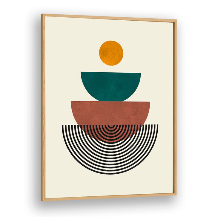 LINES AND CIRCLES VII, GEOMETRIC ART PRINTS featuring vibrant shapes and lines, perfect for modern decor by Oakwood.