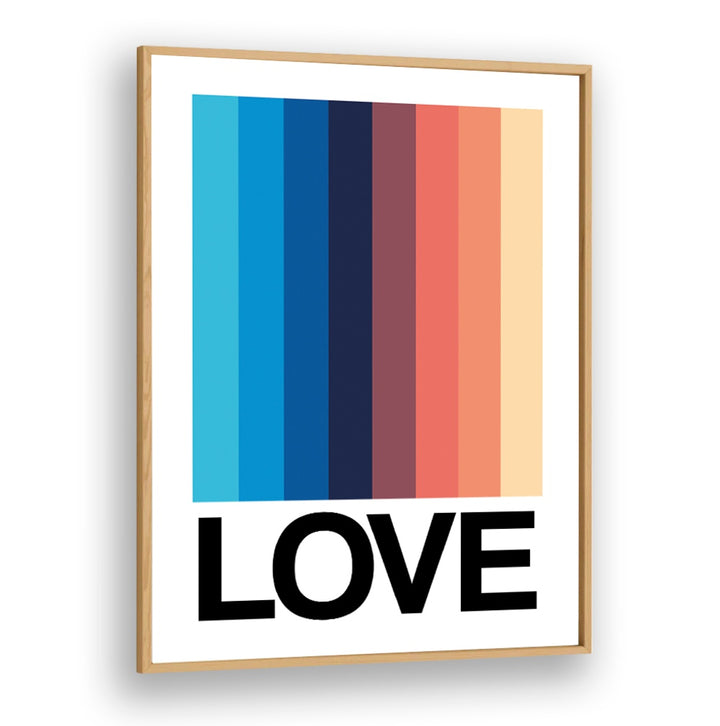 Stylish MIRROR STRIPE LOVE, QUOTES poster adds contemporary flair to any space, perfect for home or office decor.