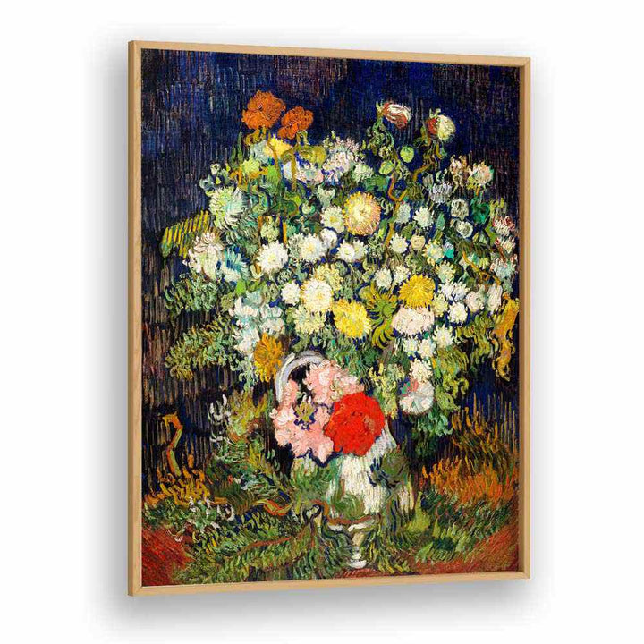 BOUQUET OF FLOWERS IN A VASE (1890) ,  VINTAGE PAINTINGS