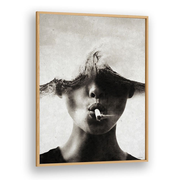 Surreal art print "THE SOUND OF WAVES" by Underdott features a captivating blend of sound and imagery.