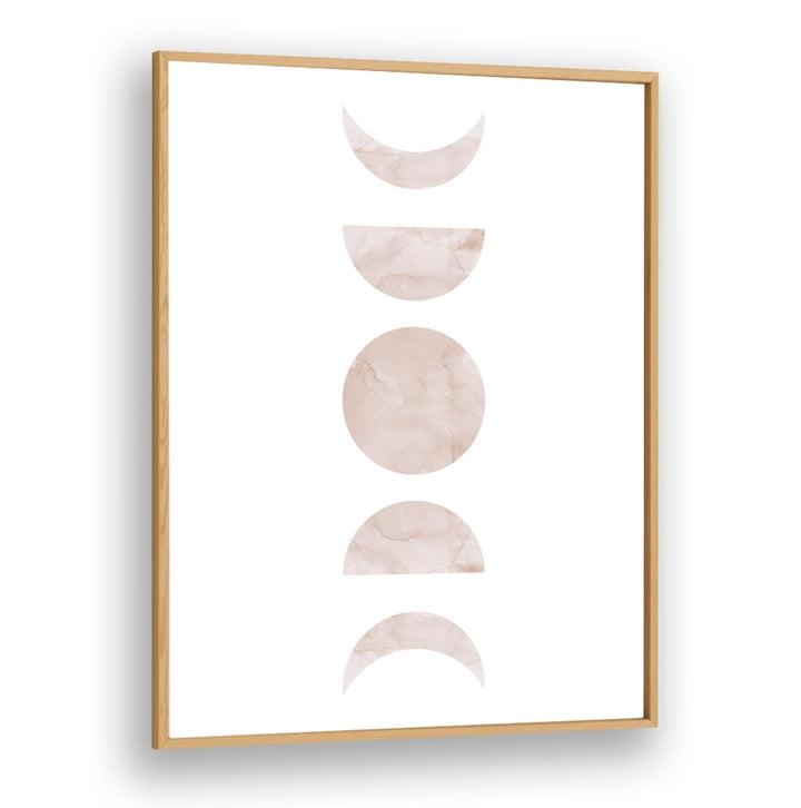 Elegant WATERCOLOR III, BOHO ART PAINTINGS featuring soft circles and crescent shapes in a modern, abstract design.