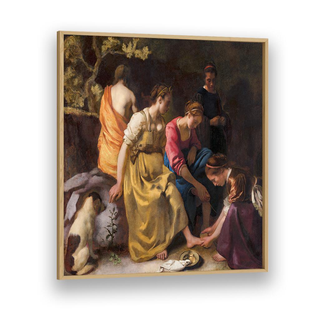 DIANA AND HER NYMPHS , VINTAGE PAINTINGS