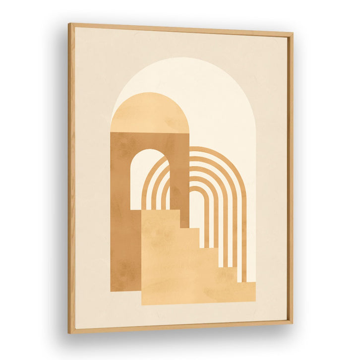 Geometric shapes in warm tones create a stunning focal point in the COMPOSITION, BOHO ART PAINTINGS collection.