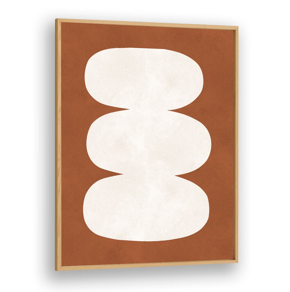 Stylish TRIBAL II , GEOMETRIC ART PRINTS featuring abstract shapes on a warm background, perfect for modern decor.