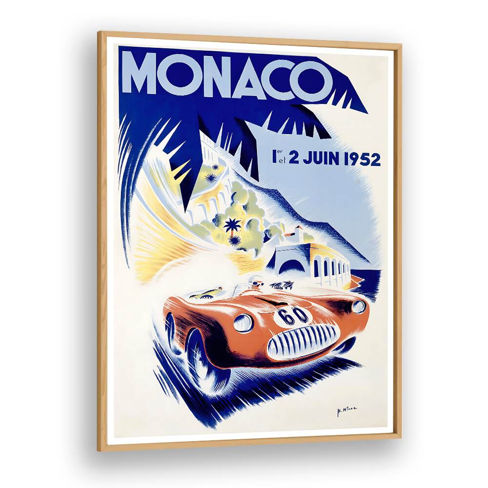 Stylish MONACO I, VINTAGE TRAVEL POSTERS captures Monaco's elegance with a vintage racing theme. Perfect for decor!