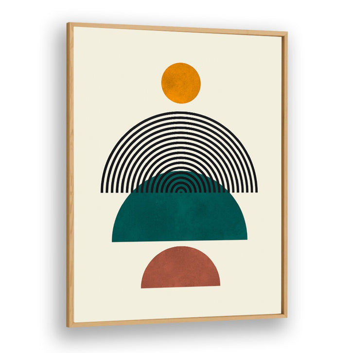 Stylish LINES AND CIRCLES VIII, BOHO ART PAINTINGS featuring vibrant shapes, perfect for modern decor and creativity.